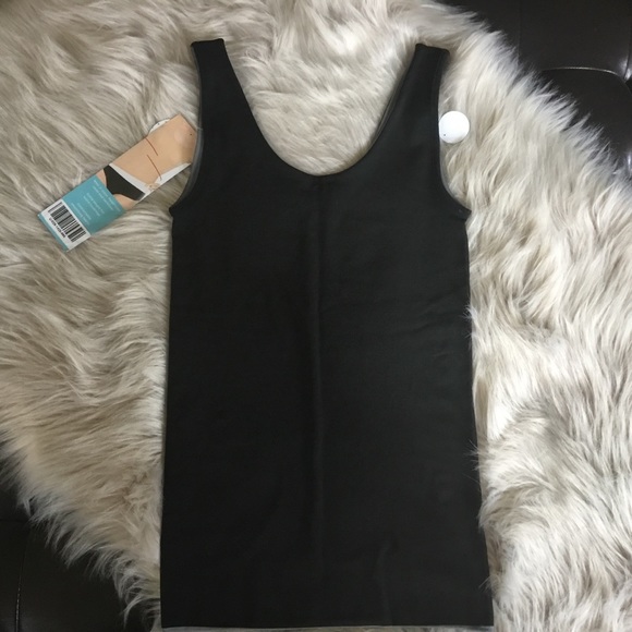 Spanx 4-Way Shaping Tank Top Black/Gray Medium NWT - Picture 4 of 6